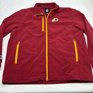 NFL Washington Redskins Red Full Zip Up Soft Shell Jacket Men’s XXL